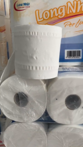 COMBO 12 LỐC 72 CUỘN GIẤY VỆ SINH LỤA LONG NHẬT 4 LỚP 930GRAM- GIẤY CUỘN TRẮNG LOẠI 1