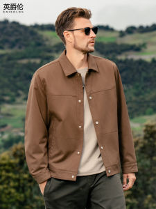 Enjeolon | Áo Khoác Dân Dã Cổ Notch Vải Twill Lót Bông Phong Cách Công Sở Nhẹ Cho Mùa Xuân và Thu