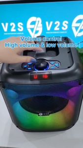 V2S PARTY BOX 2200 BLUETOOTH SPEAKER WITH WIRELESS MIC