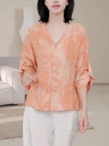 QINGNAER | Elegant and Youthful Plus Size Womens Blouse