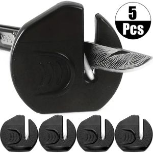 5pcs Mini Knife Sharpener Portable Multifunction Household Fruit Knife Scissor Sharpening Support Tools Kitchen Accessories