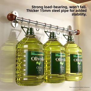 NAIBEN | Stainless Steel No-drill Kitchen Organizer Hanging Rack