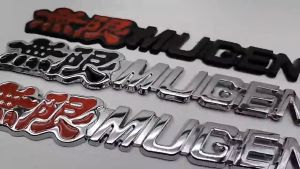 Stiker Logam MUGEN Infinity Untuk Pemodifikasi Honda - Lencana Ekor Yang Unik