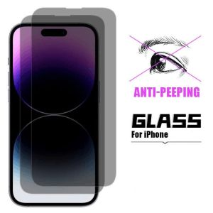 800D Anti Blue Light Tempered Glass Film For iPhone 12 11 Pro Max Mini 8 7 6 6S Plus SE 2020 2022 XS XR X Anti-Fingerprints Anti Spy Privacy Phone Screen Protector Matte Glass Film
