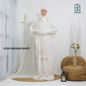 Mukena Dewasa TERUSAN LAJURAN Rayon Premium Bordir Umamah TERBARU | Mukena Terusan Sakinah Bisa COD