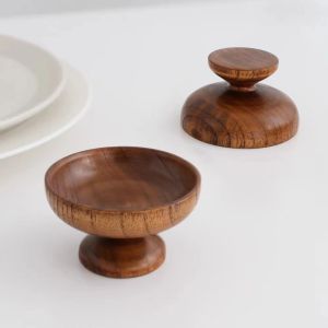 Đích Thực Zozu Gỗ Món Ăn Tròn Phong Cách Trung Hoa Khóa Học Nhỏ Đĩa Nhà Trà Nhà Hàng Đặc Biệt Khách Sạn Xương Món Ăn Đồ Ăn