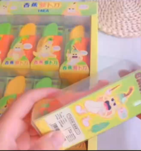 3D Banana Knife Toy - Cute Gravity Banana Stress Relief Pull Knife Funny Decompression Toy Gift