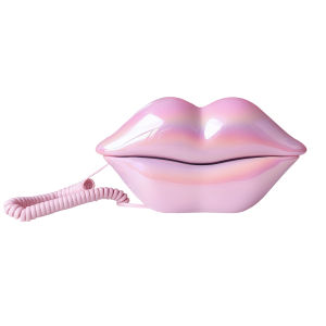 Corded Landline Home Phones Funny Novelty Lips Phone Wired Mouth Telephone Cartoon Shaped Real Land line Home Office
