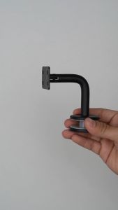 Siku Kaca Hitam Untuk Handrail Kotak SUS304 (Banister)(Handrail)(Braket)(Glass Clamp)(Fleksibel)(Railing)