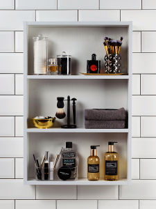 Model Room Bathroom Bathroom Cabinet Mirror Cabinet Soft Decorative Ornaments Cosmetics Props Toiletries Pogonotomy Makeup Remover