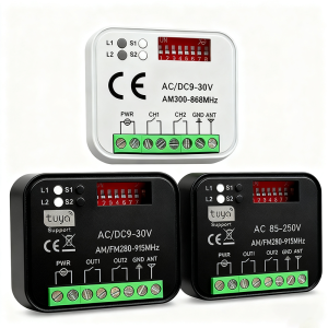 ตัวรับสัญญาณ RX-MULTI Tuya WiFi สวิตช์อัจฉริยะ รีโมทคอนโทรลประตูโรงรถอเนกประสงค์ ตัวรับสัญญาณ 300-868MHz 9-30V 85-250V ตัวควบคุม