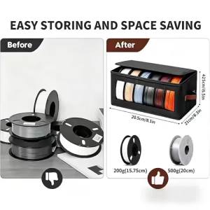 3D Printing Filament Storage Box with Handle And Viewing Window 1/2/4pcs Moisture-Resistant 3D Printing Wire Storage Container