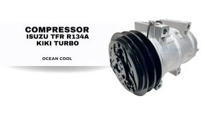คอมแอร์ อีซูซุ ทีเอฟอาร์ ดราก้อนอาย แอร์กีกิ เทอร์โบ R-134a COM0201 COMPRESSOR ISUZU TFR R134a KIKI TURBO คอมเพลสเซอร์ Zexel เซกเซล
