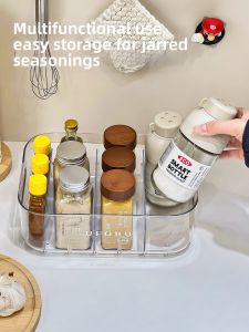 Home Kitchen Multi-Compartment Integrated Condiment Organizer