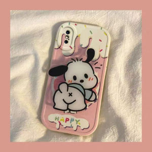 Full Cover iPhone X XS MAX XR Protective Case Womens Style Red Patterened Dog Apple Phone Shell for New Year Spring Festival