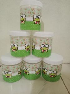 toples bumbu/kue ukuran 600mlmotif kroppi( harga buat 6pcs)