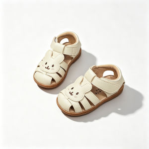 QIAOLEXIONG | Non-slip Breathable Easy-on Baby Closed-toe Sandals