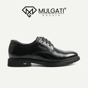 Giày tây nam MULGATI Black Derby màu đen da trơn - NW90713