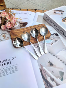 ChockMen 18/10 Stainless Steel Salad Fruit Noodle Fork Oyster Spoon Dual Purpose Kitchen Utensils Chinese Manufacturer