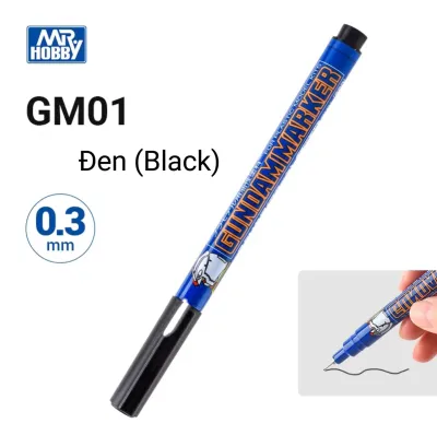 Bút Gundam Marker Kẻ Lằn Chìm Đi Line Cho Mô Hình Bút Kỹ Thuật kẻ line xuất xứ Nhật Bản GM01 màu đen GM02 màu xám GM03 màu nâu