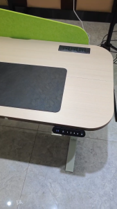 New Product Electrically Controlled Height-adjustable Tables 120cm*60cm Standing Desks USB Wheels Max Height 115cm