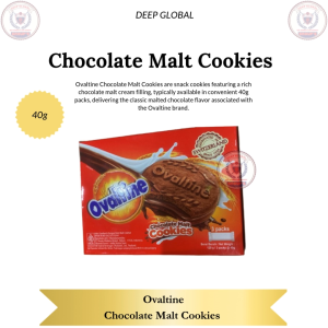 Ovaltine Chocolate Malt Cookies 40g - Rich Chocolate Malt Flavor Snack Cookies for Sweet Treats 40g Pack Perfect for Snacking