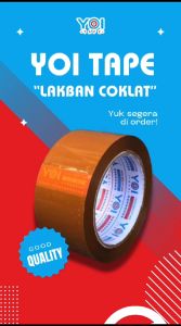 Lakban OPP Tape Bening Clear White Coklat Brown Clear 48mm 90yard 45mic