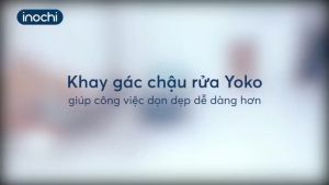 [Mega] Khay Gác bồn rửa chén Yoko inochi ráo nước gấp gọn thông minh đựng trái cây úp chén bát [inochi.store]