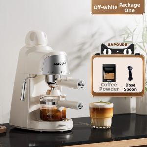 SAPOUDR | Compact Semi-Automatic Espresso Coffee Machine