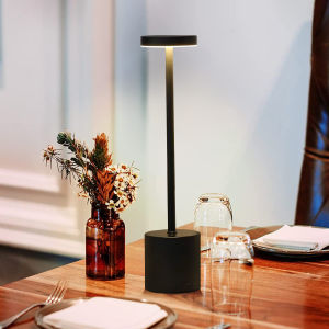 I-shape Table Lamp LED Rechargeable Dimmable Desk Lamp Vintage Room Decoration Night Light Mood Light For Home Bar Bedside Gift