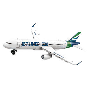 129PCS Aviation Passenger Aeroplane Building Blocks DIY Passenger Airport Airbus Airplane Assemble DIY Bricks Kids Toys Gift