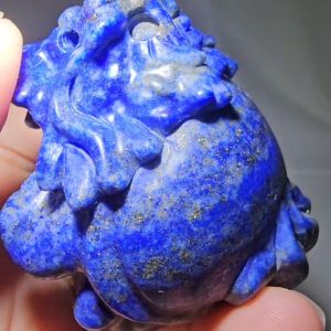 Feng Shui Lucky Lazurite Dragon Turtle Ornaments /Lazurite Stone Dragon Turtle/风水招财青金石龙龟摆件/青金石龙龟摆件/客厅青金石龙龟摆件