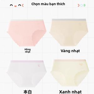 MiiOW | Quần lót trẻ em Ice Silk Triangle Thin cho bé gái mùa hè thoáng khí nhanh khô kháng khuẩn quần lót trẻ em thoải mái