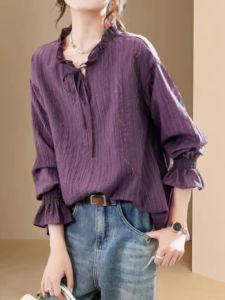 Elegant Loose Ruffled Chiffon Blouse