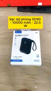 Sạc dự phòng Basefast sạc nhanh 22.5W chống quá tải nhiệt có đèn Led hiển thị pin dùng cho iP samsung