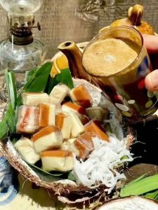 (Freeship)1kg Kẹo dừa sáp cà phê muối Bến Tre