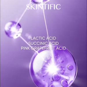 SKINTIFIC Lactic Acid Skin Renewal Exfoliating Serum 20ml Triple Acid Formula Control Oil Combat Acne Fade Acne Scins Achieve Radiant Skin In 3 Uses Suitable For All Skin Types