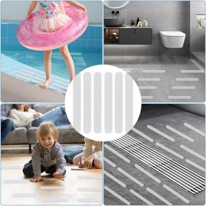 Anti-Slip Bathroom Tape Self-Adhesive Transparent Shower Gel Bath Tub Non-Slip Strips Stairway Step Anti-Skid Adhesive Labels