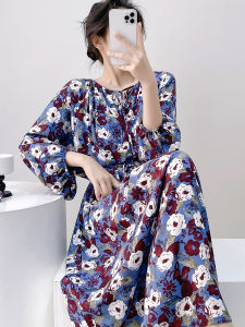 Spring Autumn New Sweet Loose Sleepwear Dress