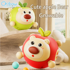 Orzbow Tumbler Can Chew On Babies Soothe Toys Sweet Ringtone Apple Bear Soothing Toy for Boys Girls Gift Interactive Toys
