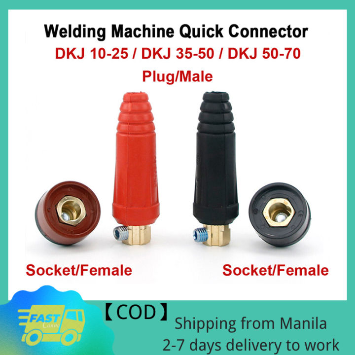 2 Prises Rapides De Câble De Soudure TIG DKZ35-50 315A - Pour Connexion Rapide Sur Poste De Soudage