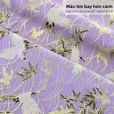 Vải Cotton Phong Cách Nhật Bản DIY Vải May Quần Áo Vải Vải Gia Đình Vải Thêu Vàng Vải Vải Hoa Cotton Nguyên Chất Vải Thấm Hút Ẩm