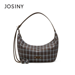 Josiny | Plaid Crescent Bag Women Fashion All-Match 2026 New