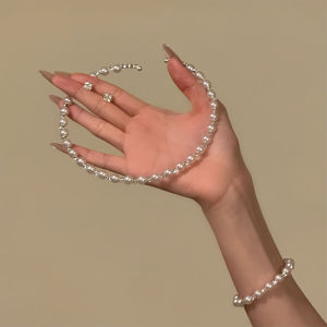 สร้อยคอโซ่ไข่มุกหรูหราสไตล์ฝรั่งเศสแบบหรูหราสำหรับเจ้าหญิง Anni Original Designer Choker Necklace โซ่กระดูกไหปลาร้าสำหรับผู้หญิง