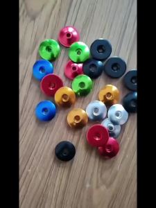 ZHIQU Bike Headset Stem Top Cap Cover with Screw Headset Star Nut and Dust CapFit for 1-1/8 Inch