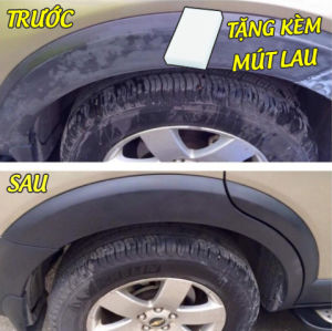 [TẶNG MÚT] Phục hồi nhựa nhám xe máy ô tô NANO SIN 50ml - làm đen nhựa nhám hiệu ứng cánh sen mưa không trôi không phai màu