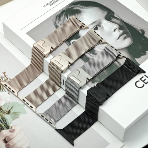 Strap For Apple Watch Ultra 3 2 Band 49mm 46mm 45mm 44mm 41mm 42mm 40mm 38mm Stainless Steel Milanese Loop Bracelet For iwatch series 11 10 9 7 8 5 6 5 4 SE3