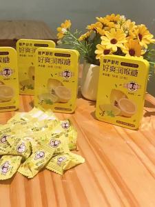 MANYANSHUNING | Kẹo Dưỡng Họng Giàu Vitamin C Không Đường 56g