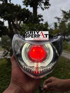 Lampu depan spin New 125 custome biled billed