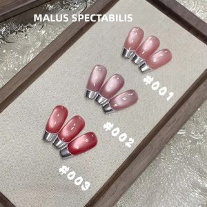 Sơn Móng Tay MIANEL 12ML Ba Màu Hoa Hồng Say Nồng Năng Lượng Từ Tính Với Hiệu Ứng Mắt Mèo Và Hạt Nhựa Đỏ Lấp Lánh 1 Chai